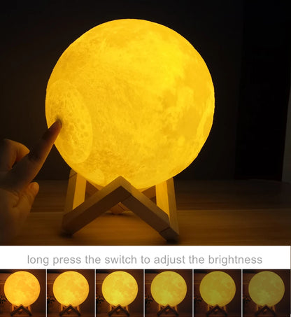 Easy Life™ 3D Moon Lamp LED Rechargeable