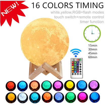 Easy Life™ 3D Moon Lamp LED Rechargeable